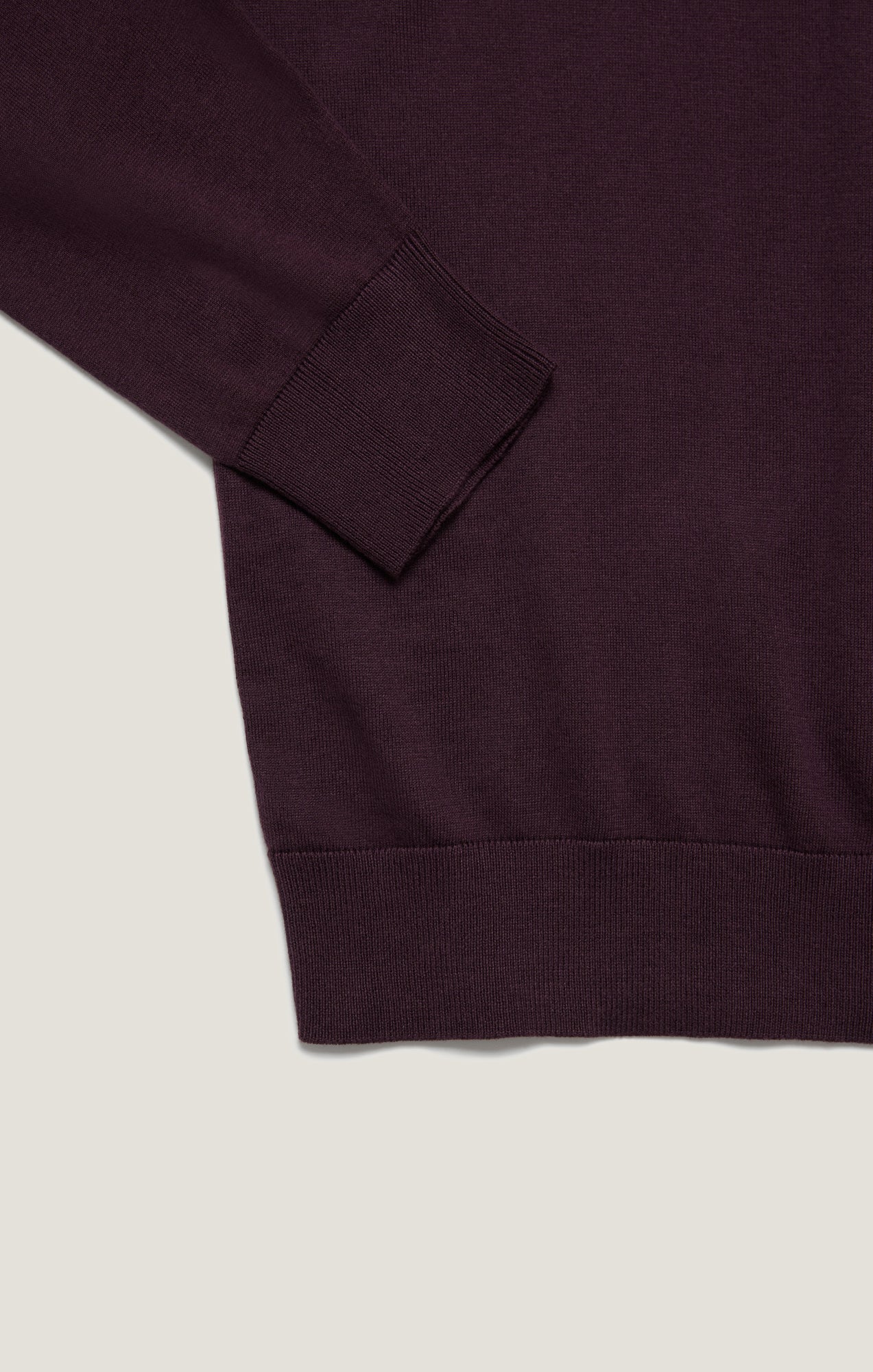 34 Heritage Quarter Zip Sweater In Burgundy