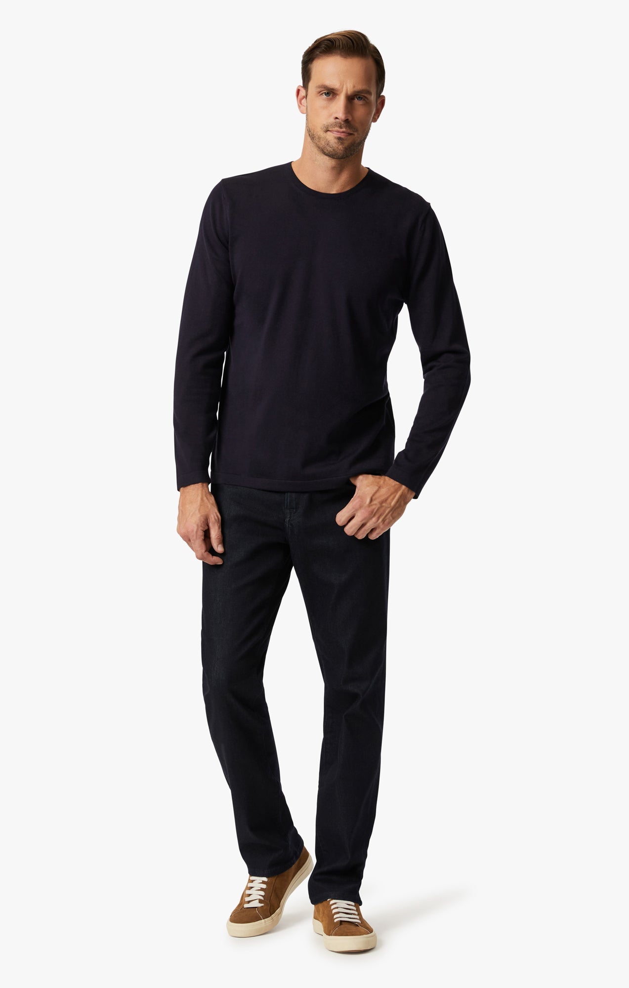 34 Heritage Crew Neck Sweater In Navy