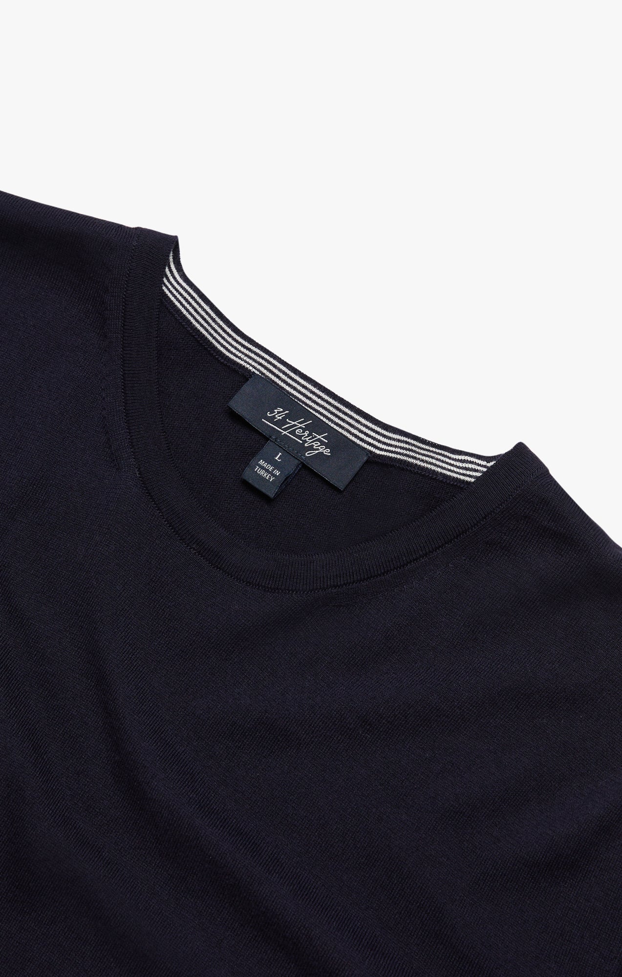 34 Heritage Crew Neck Sweater In Navy
