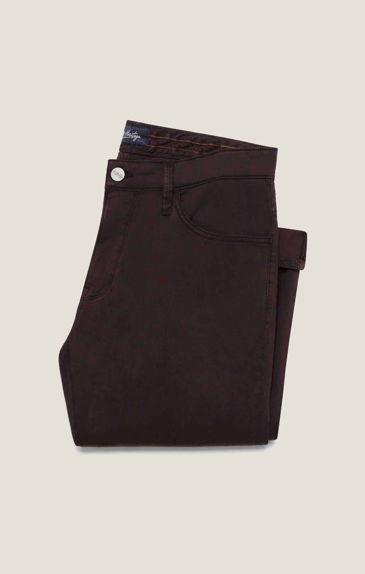 34 Heritage Charisma Relaxed Straight Pants in Burgundy Diagonal