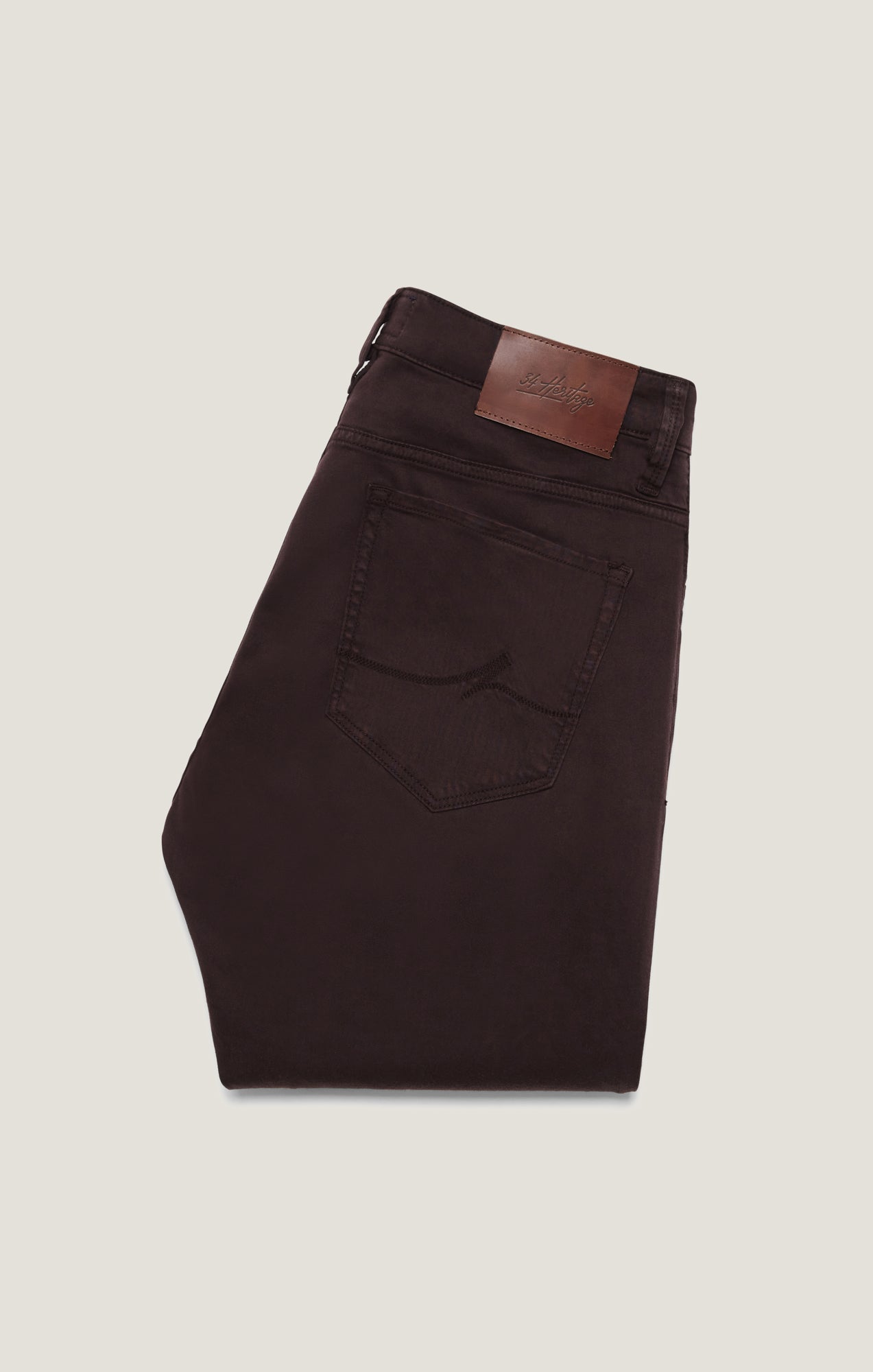 34 Heritage Charisma Relaxed Straight Pants in Burgundy Diagonal