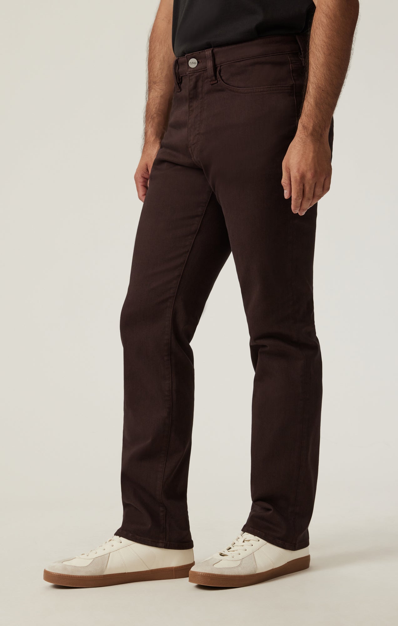 34 Heritage Charisma Relaxed Straight Pants in Burgundy Diagonal