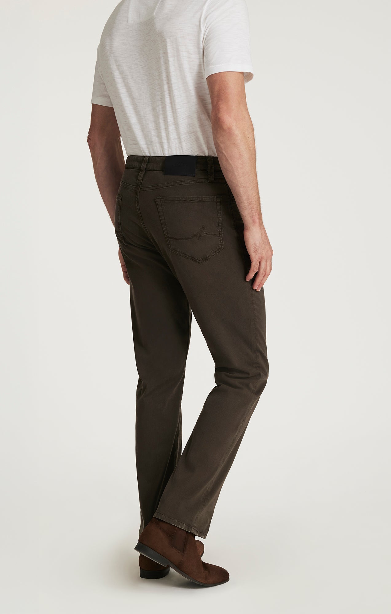 34 Heritage Charisma Relaxed Straight Pants in Cactus Green Twill