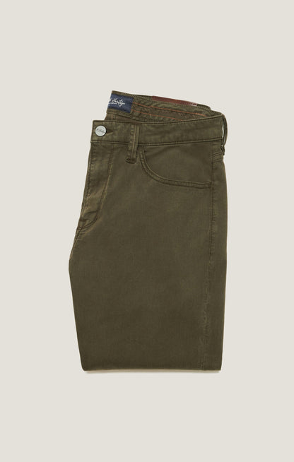 34 Heritage Courage Straight Leg Pants in Dark Olive Twill
