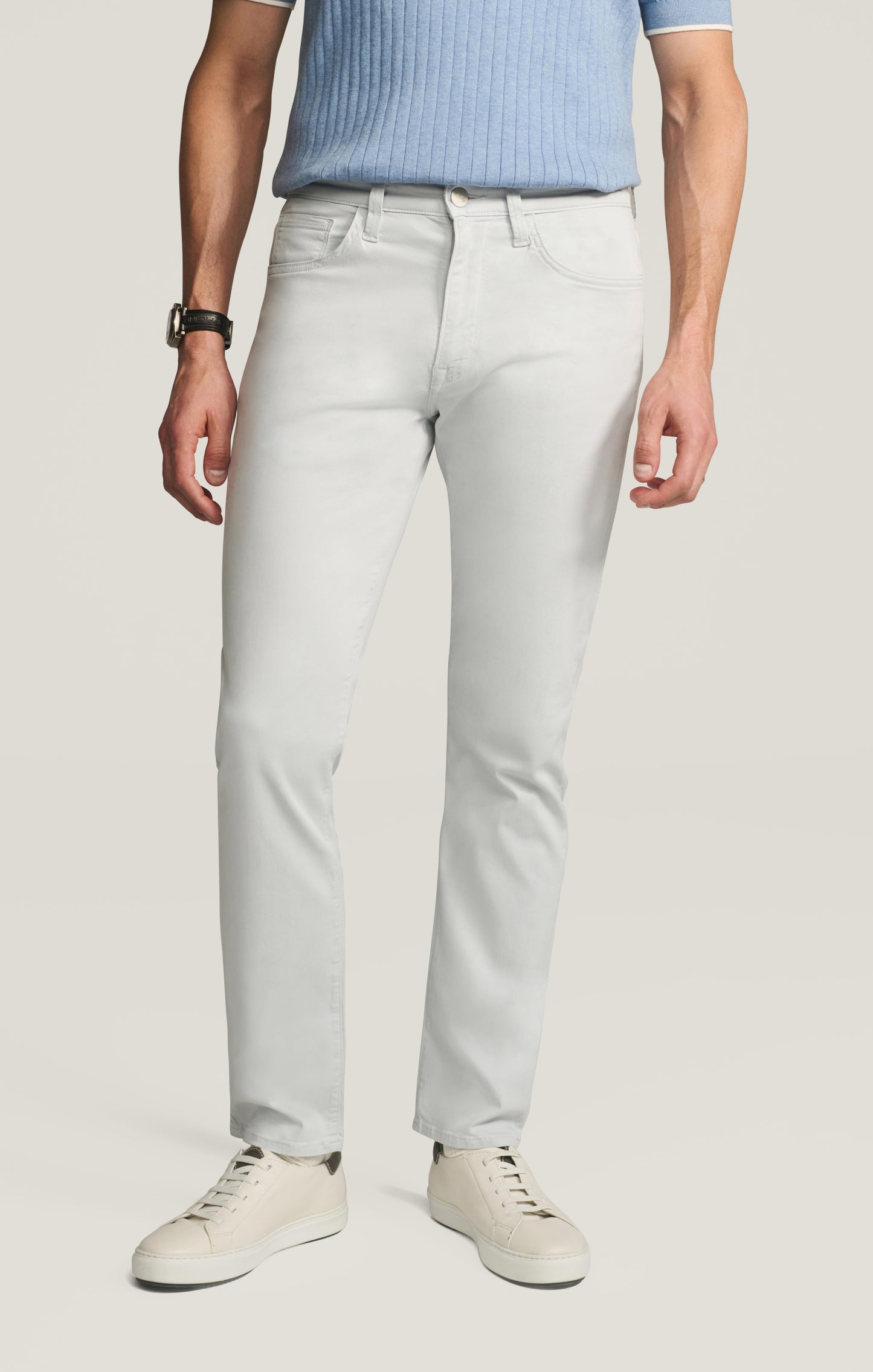 34 Heritage Courage Straight Leg Pants in Stone Twill