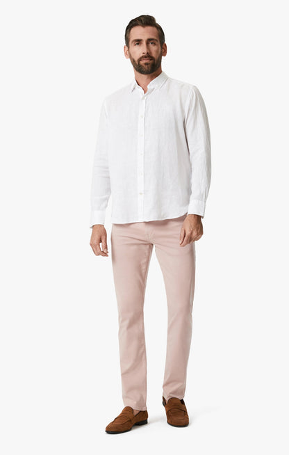 34 Heritage Courage Straight Leg Pants In Blushed Twill