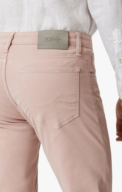 34 Heritage Courage Straight Leg Pants In Blushed Twill