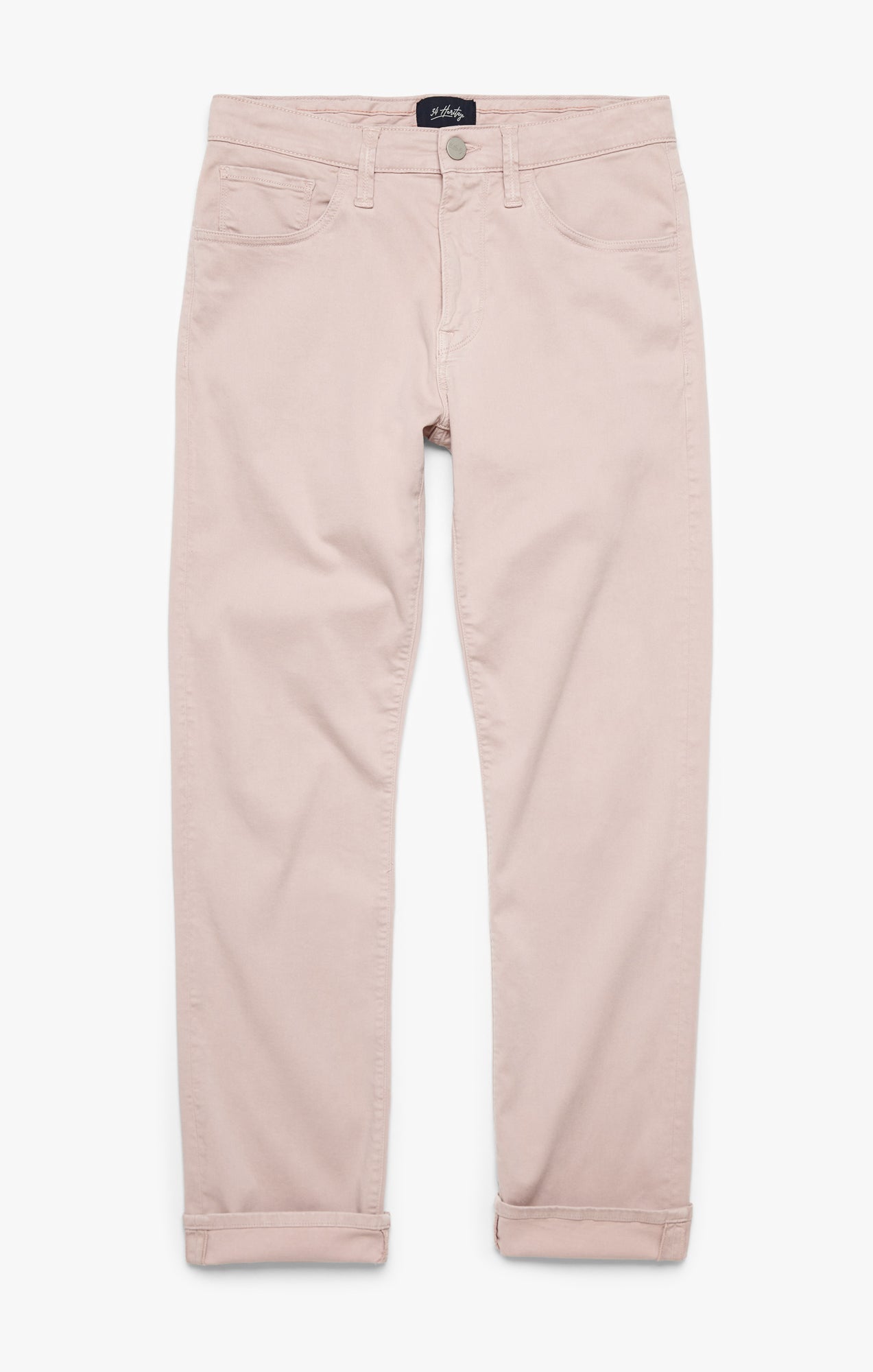 34 Heritage Courage Straight Leg Pants In Blushed Twill