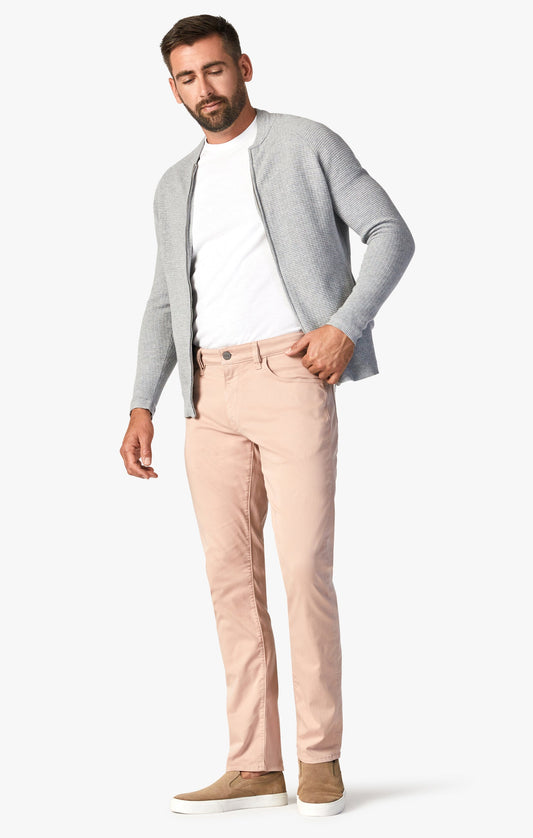 34 Heritage Courage Straight Leg Pants In Rose Twill