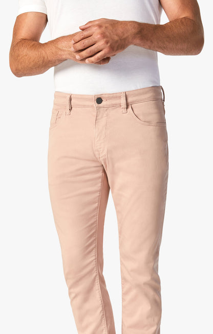 34 Heritage Courage Straight Leg Pants In Rose Twill