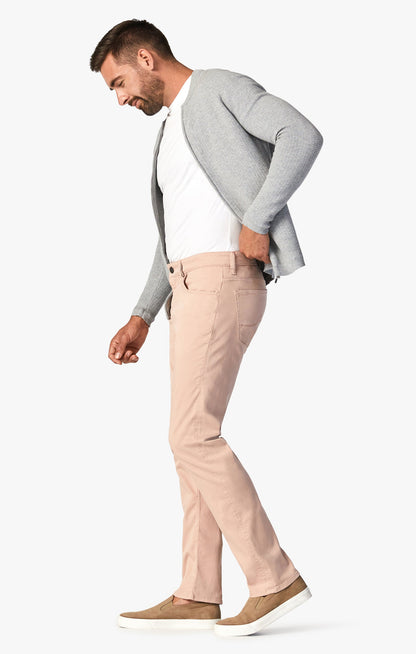 34 Heritage Courage Straight Leg Pants In Rose Twill