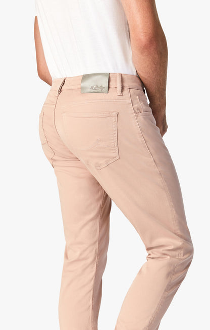 34 Heritage Courage Straight Leg Pants In Rose Twill