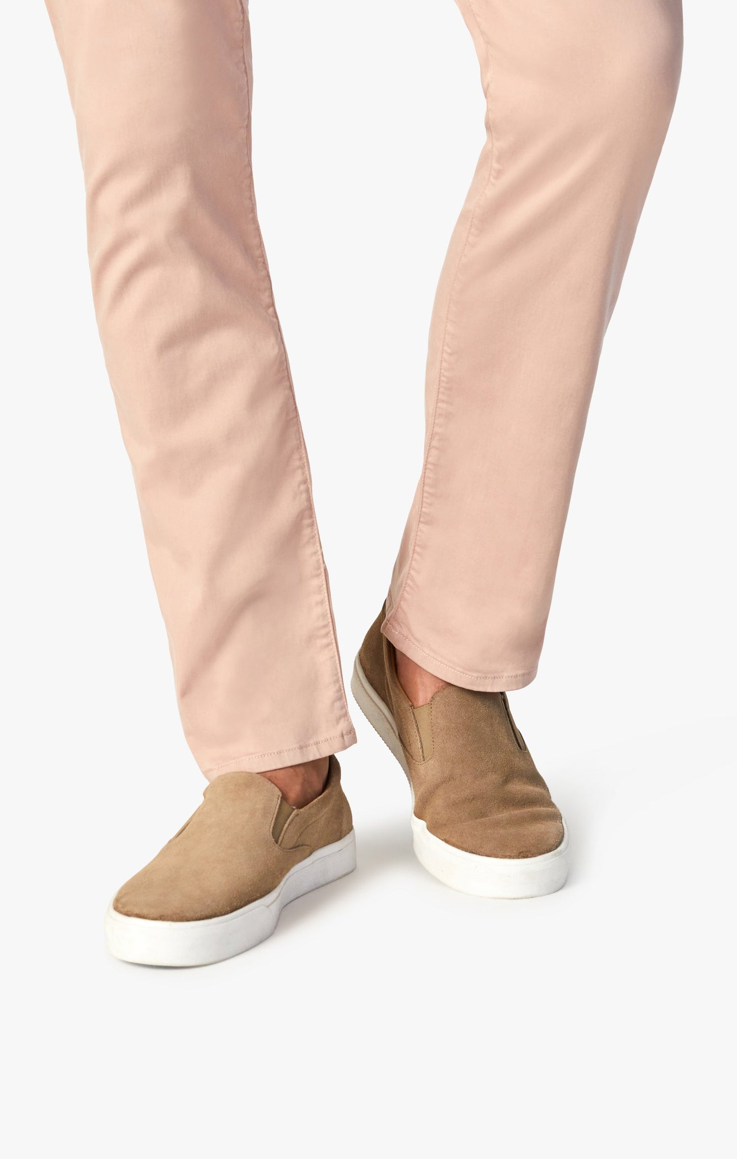 34 Heritage Courage Straight Leg Pants In Rose Twill
