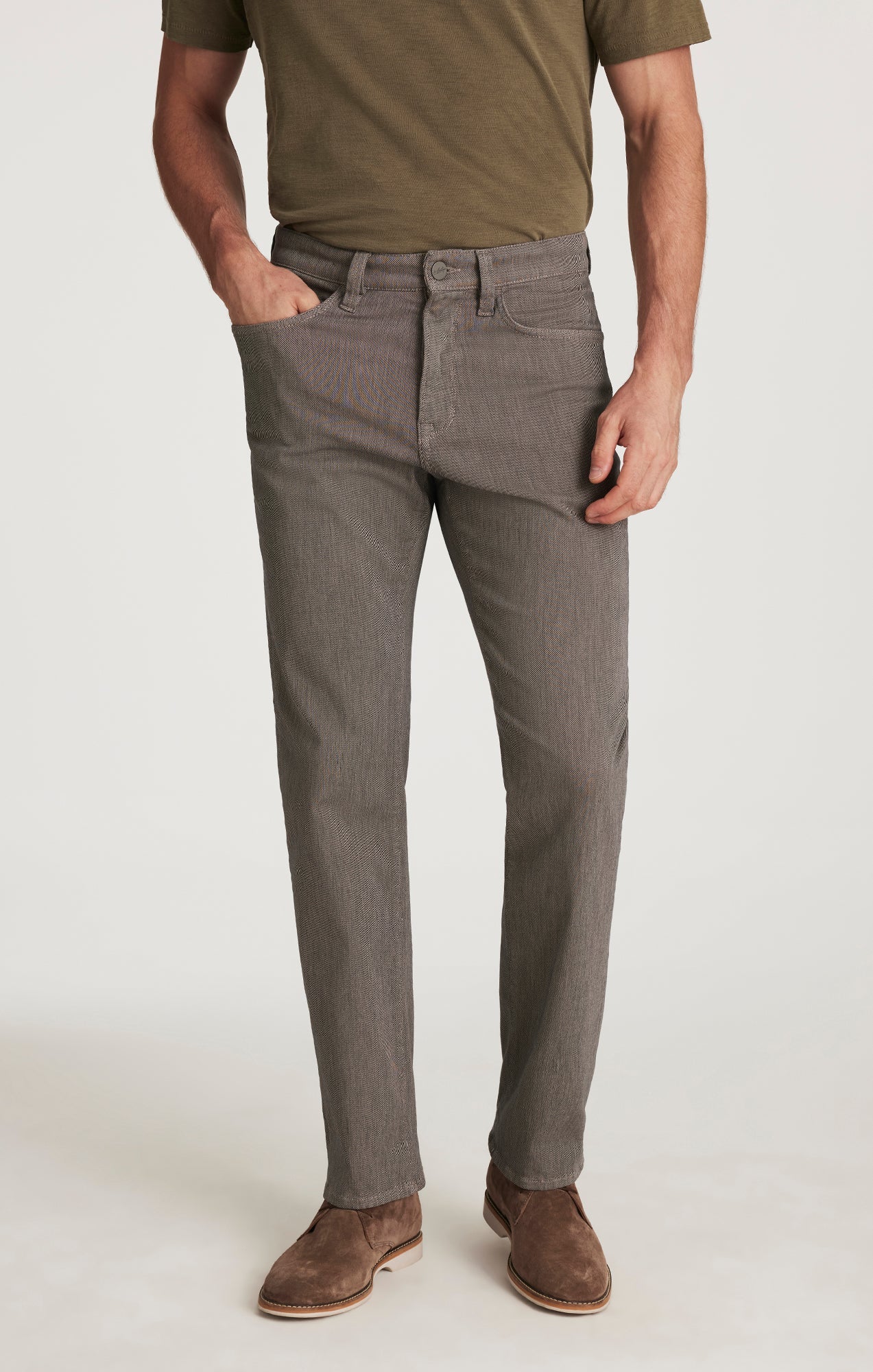 34 Heritage Charisma Relaxed Straight Pants in Dove Grey Diagonal