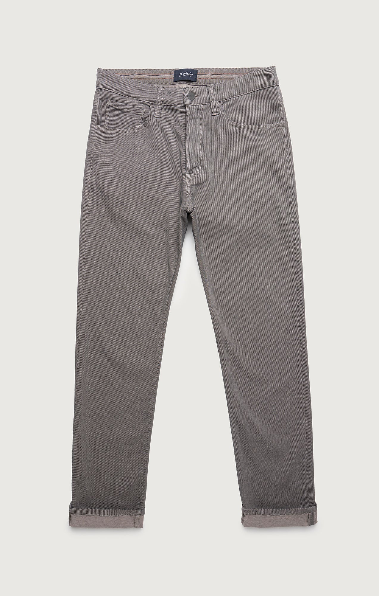 34 Heritage Charisma Relaxed Straight Pants in Dove Grey Diagonal