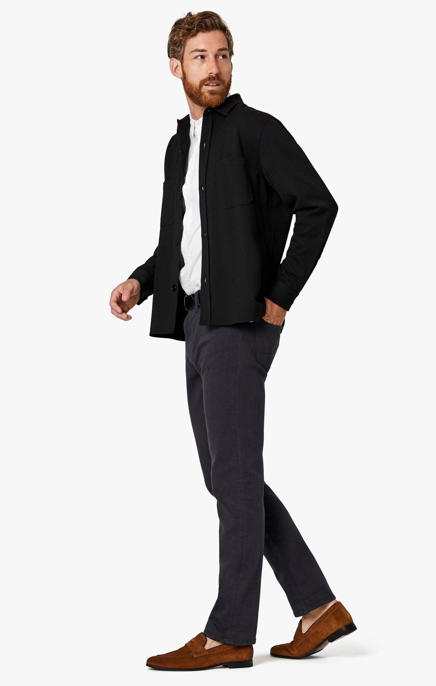 34 Heritage Charisma Relaxed Straight Jeans in Iron Comfort