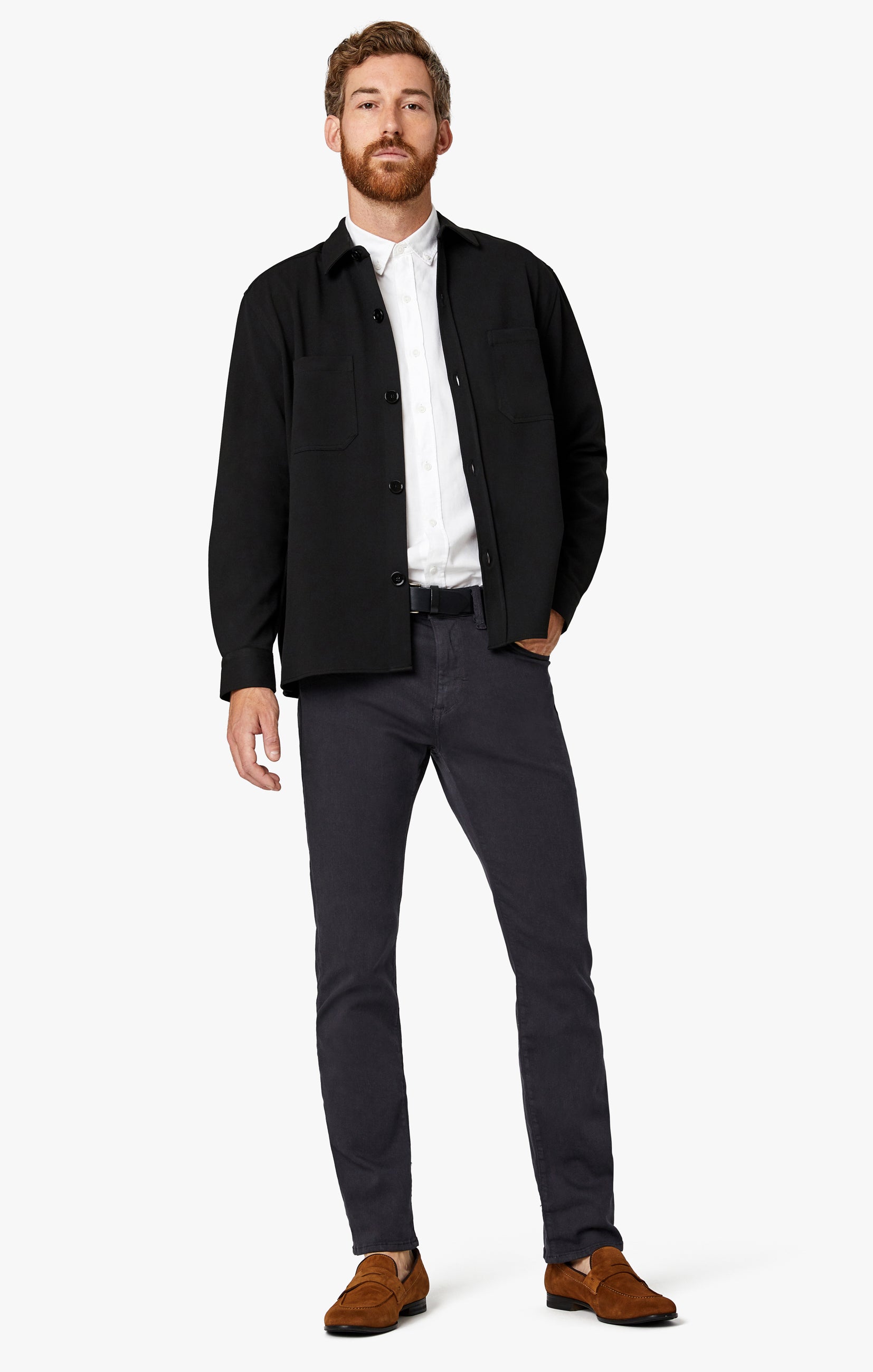 34 Heritage Charisma Relaxed Straight Jeans in Iron Comfort