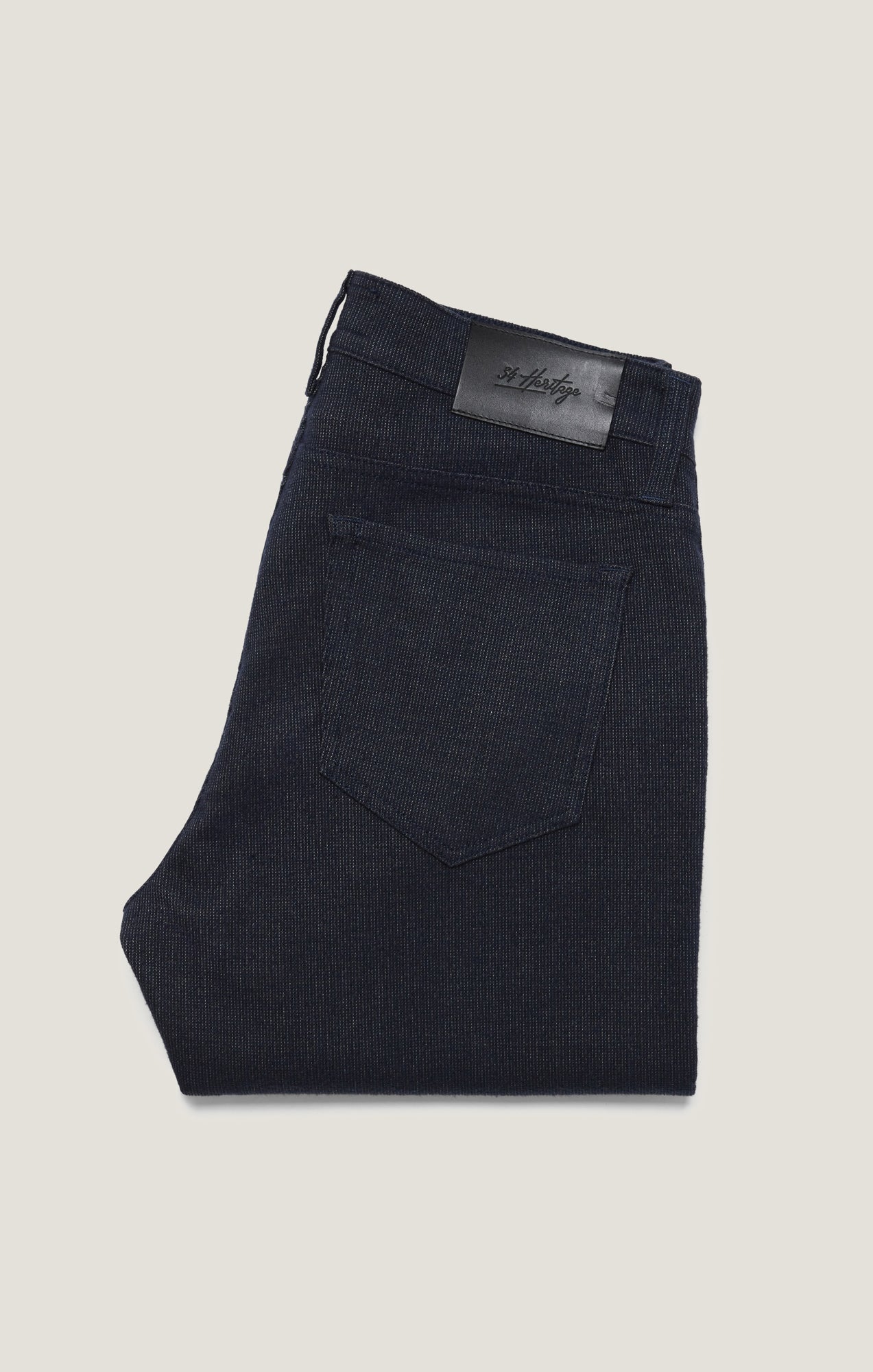 34 Heritage Courage Straight Leg Pants in Navy Fancy