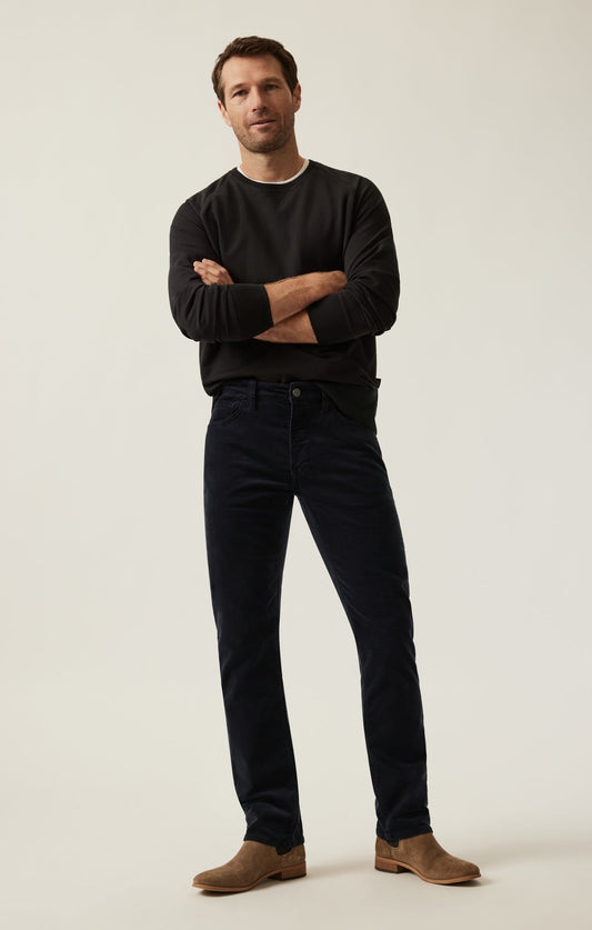 34 Heritage Courage Straight Leg Pants in Navy Cord