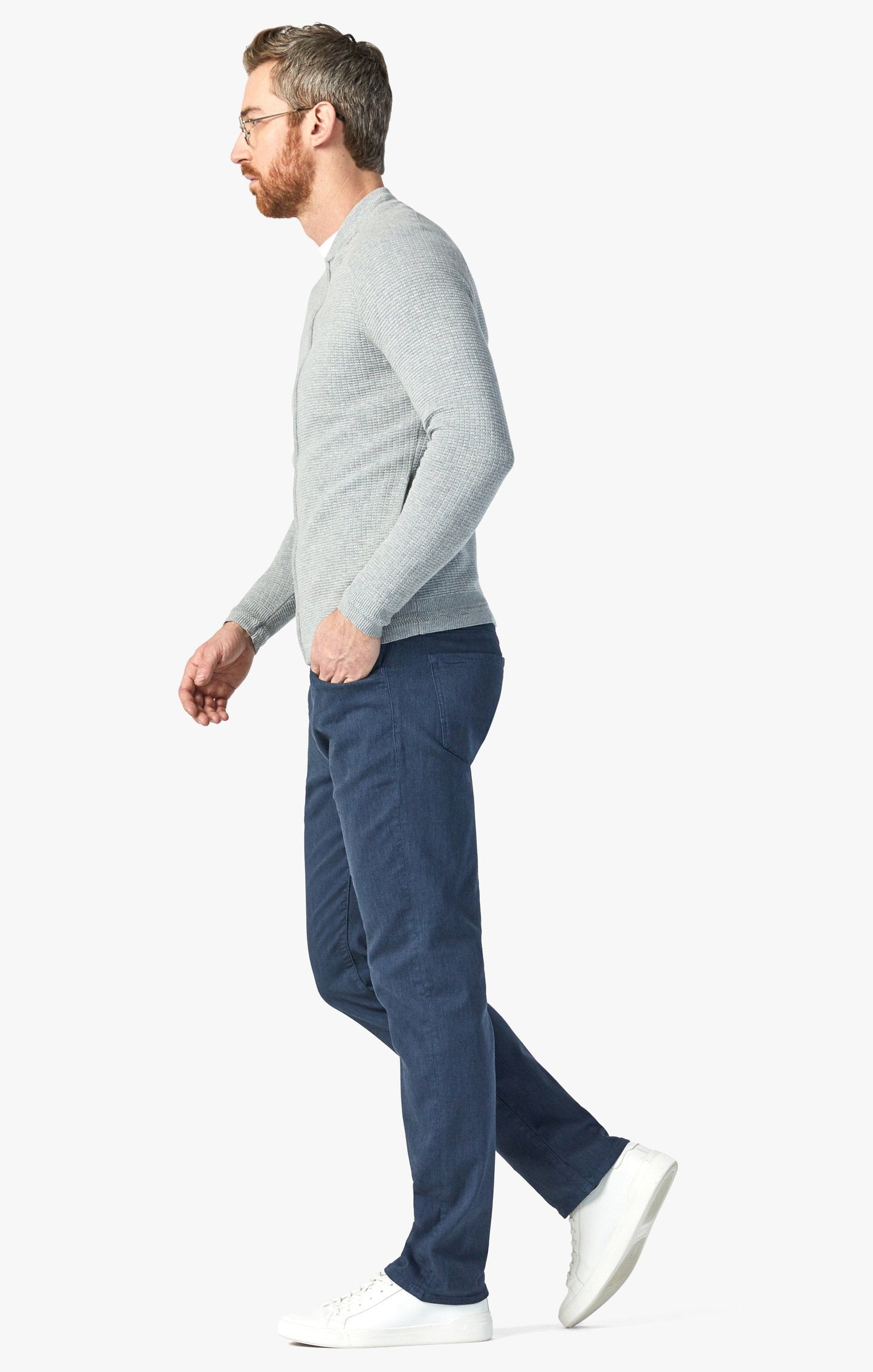 34 Heritage Courage Straight Leg Pants in Insignia Blue Diagonal