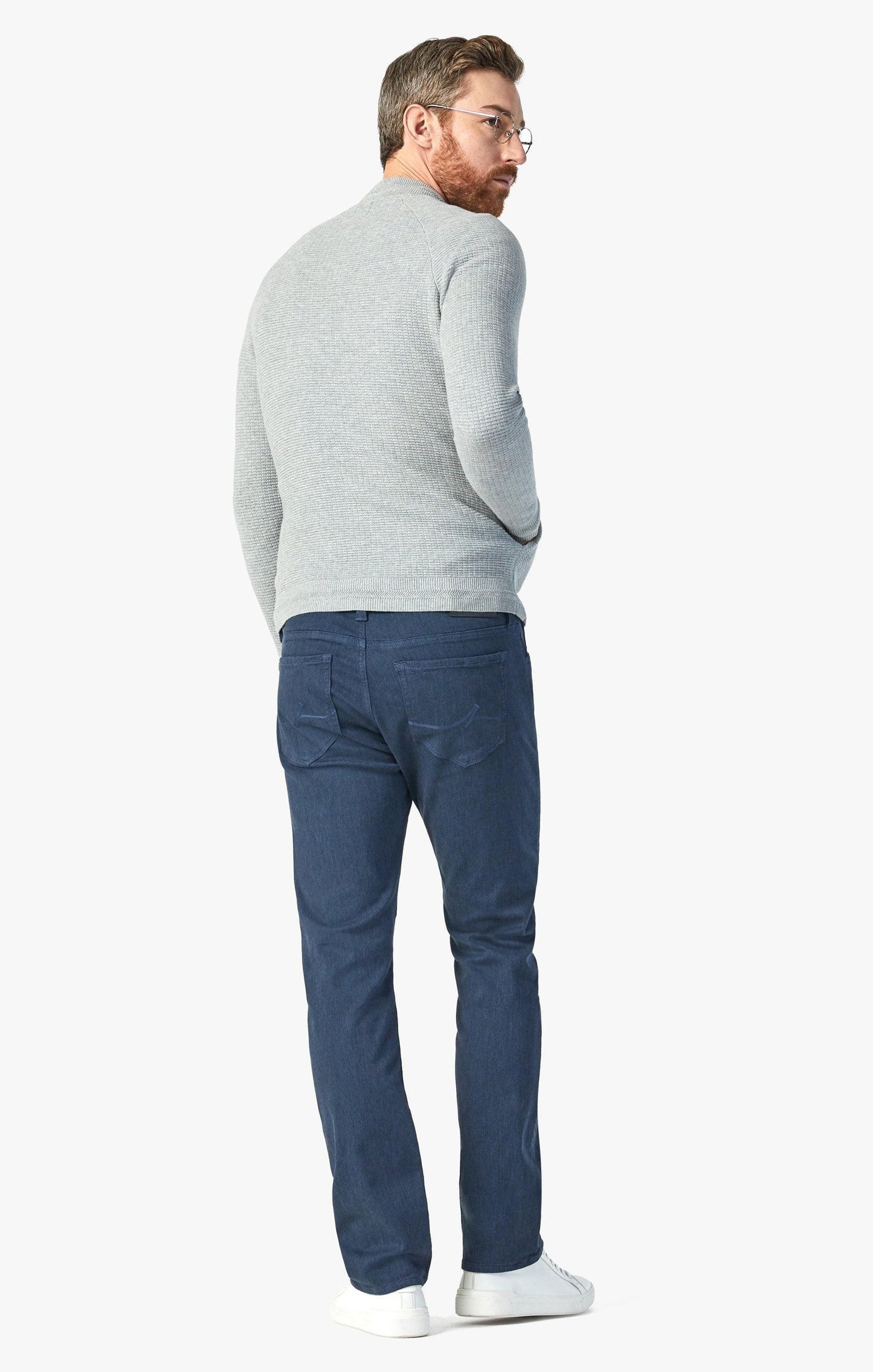 34 Heritage Courage Straight Leg Pants in Insignia Blue Diagonal