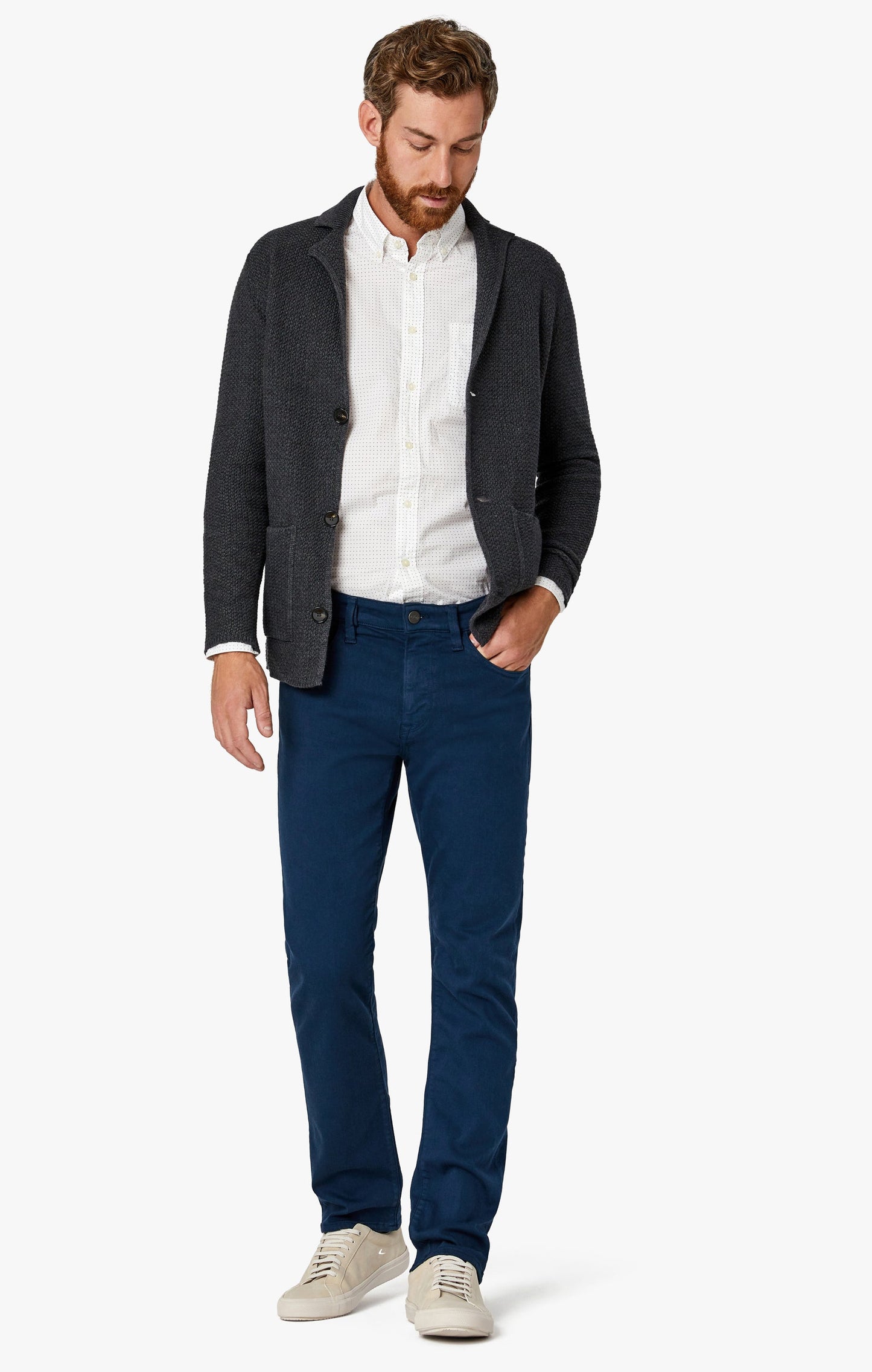 34 Heritage Courage Straight Leg Jeans In Petrol Comfort