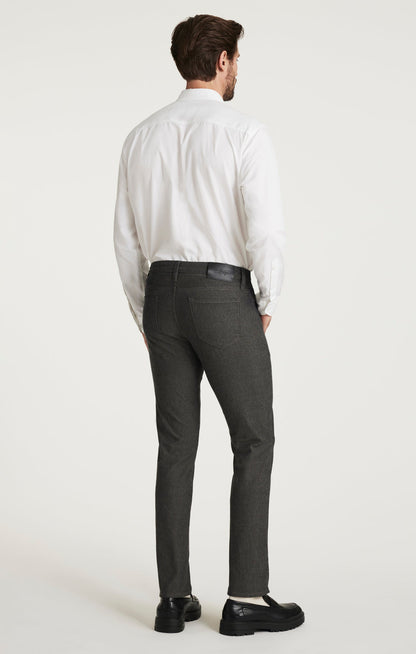 34 Heritage Courage Straight Leg Pants in Grey Herringbone
