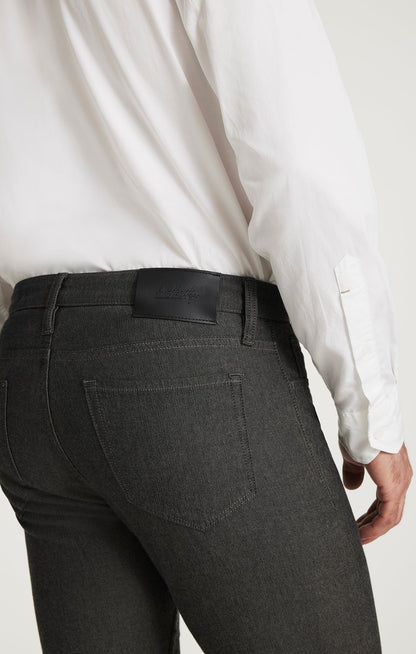 34 Heritage Courage Straight Leg Pants in Grey Herringbone