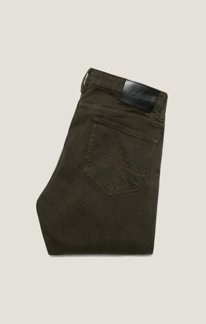 34 Heritage Charisma Relaxed Straight Pants in Rifle Green Diagonal