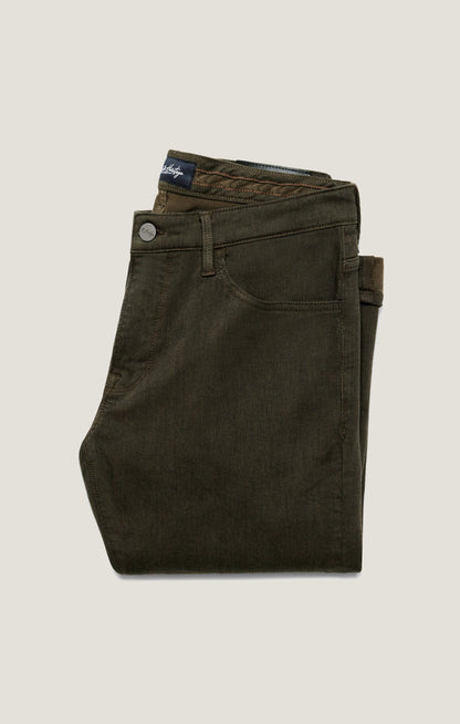 34 Heritage Charisma Relaxed Straight Pants in Rifle Green Diagonal