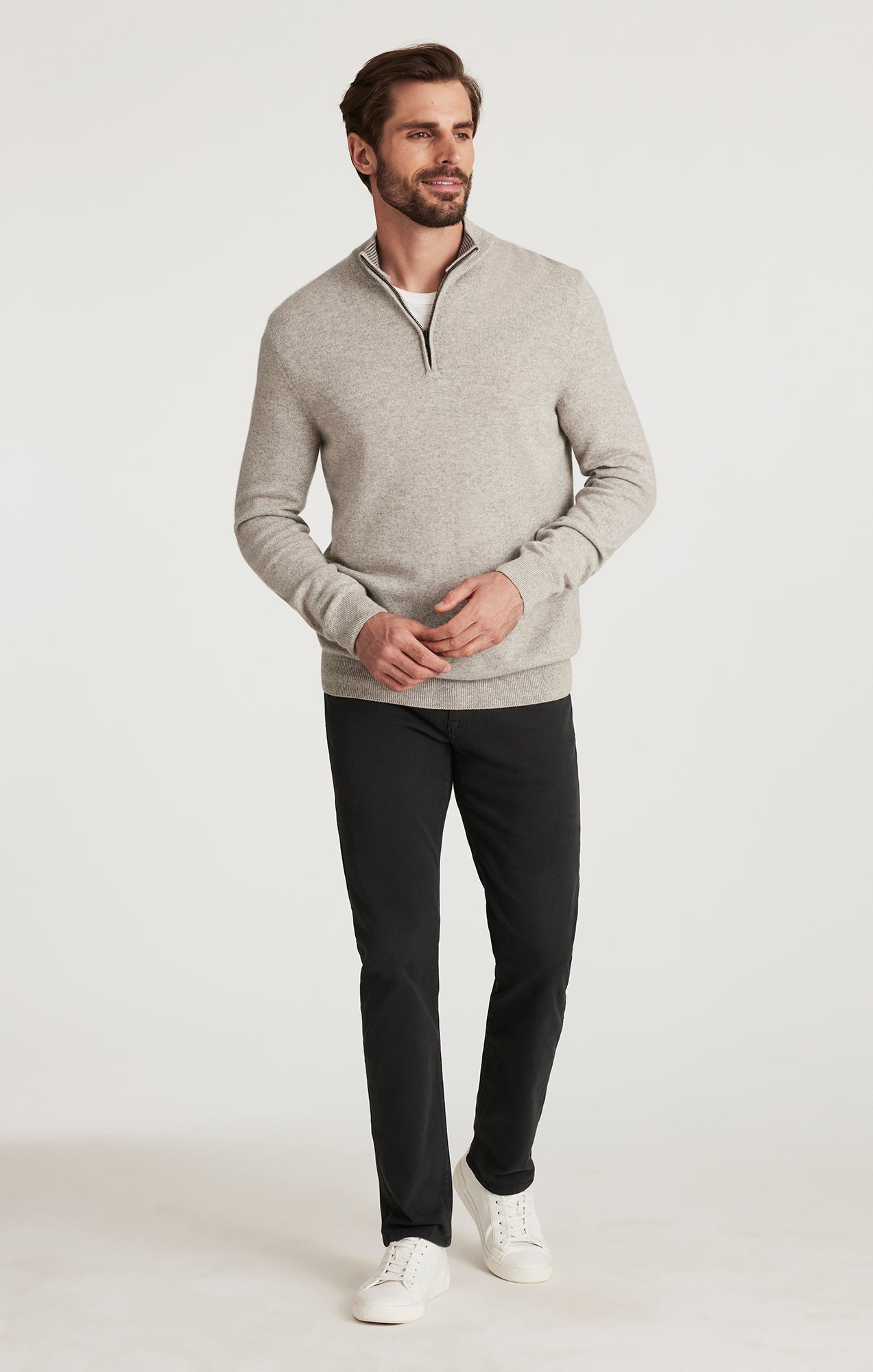 34 Heritage Courage Straight Leg Pants in Charcoal Diagonal