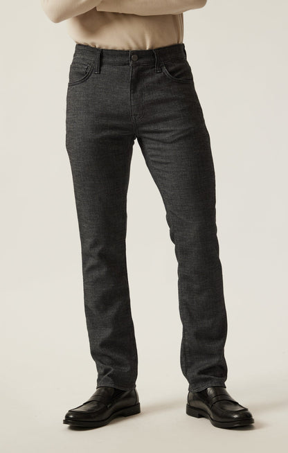 34 Heritage Courage Straight Leg Pants in Charcoal Fancy