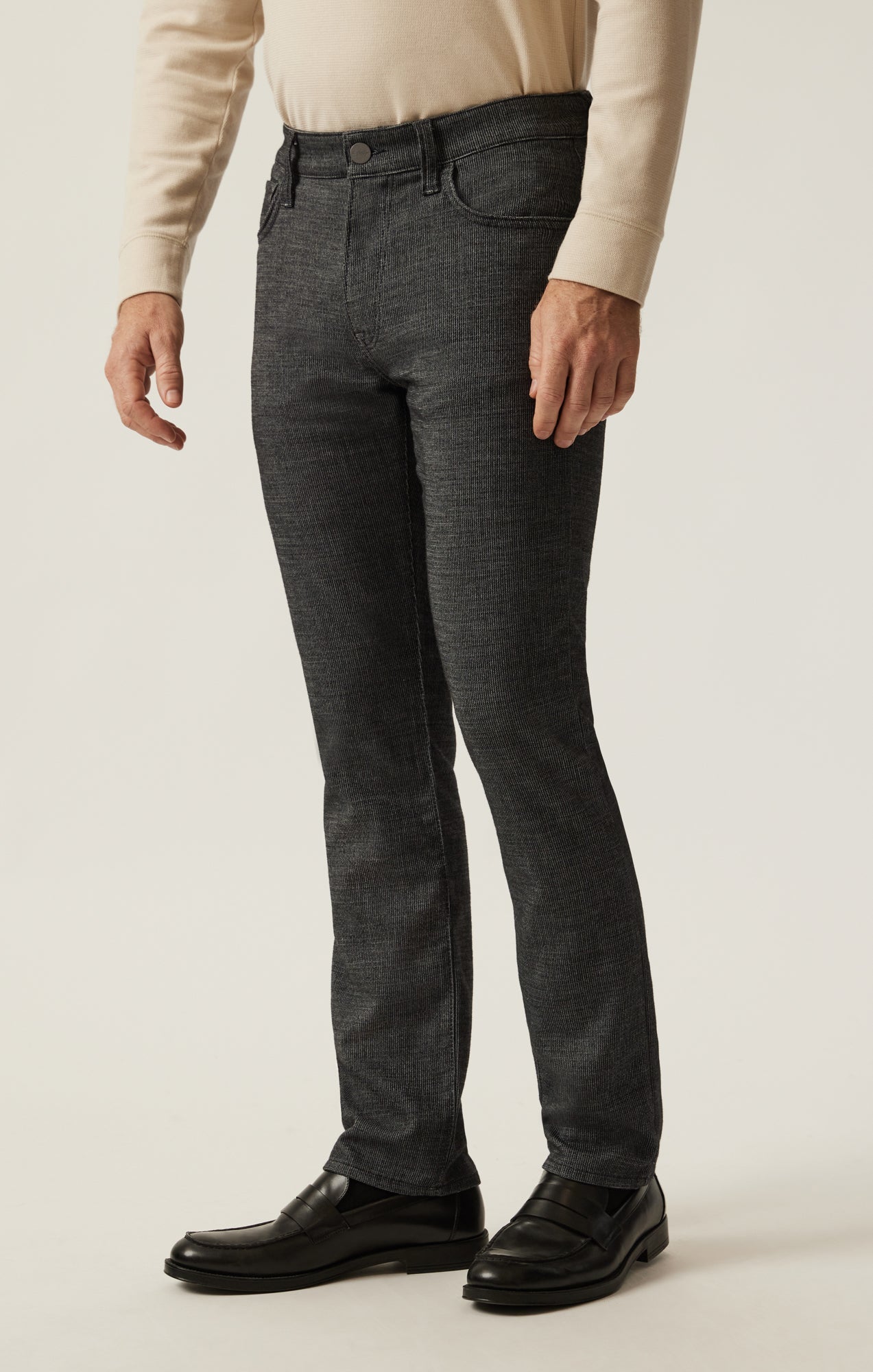 34 Heritage Courage Straight Leg Pants in Charcoal Fancy