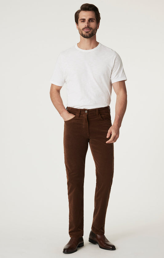 34 Heritage Courage Straight Leg Pants in Bourbon Cord