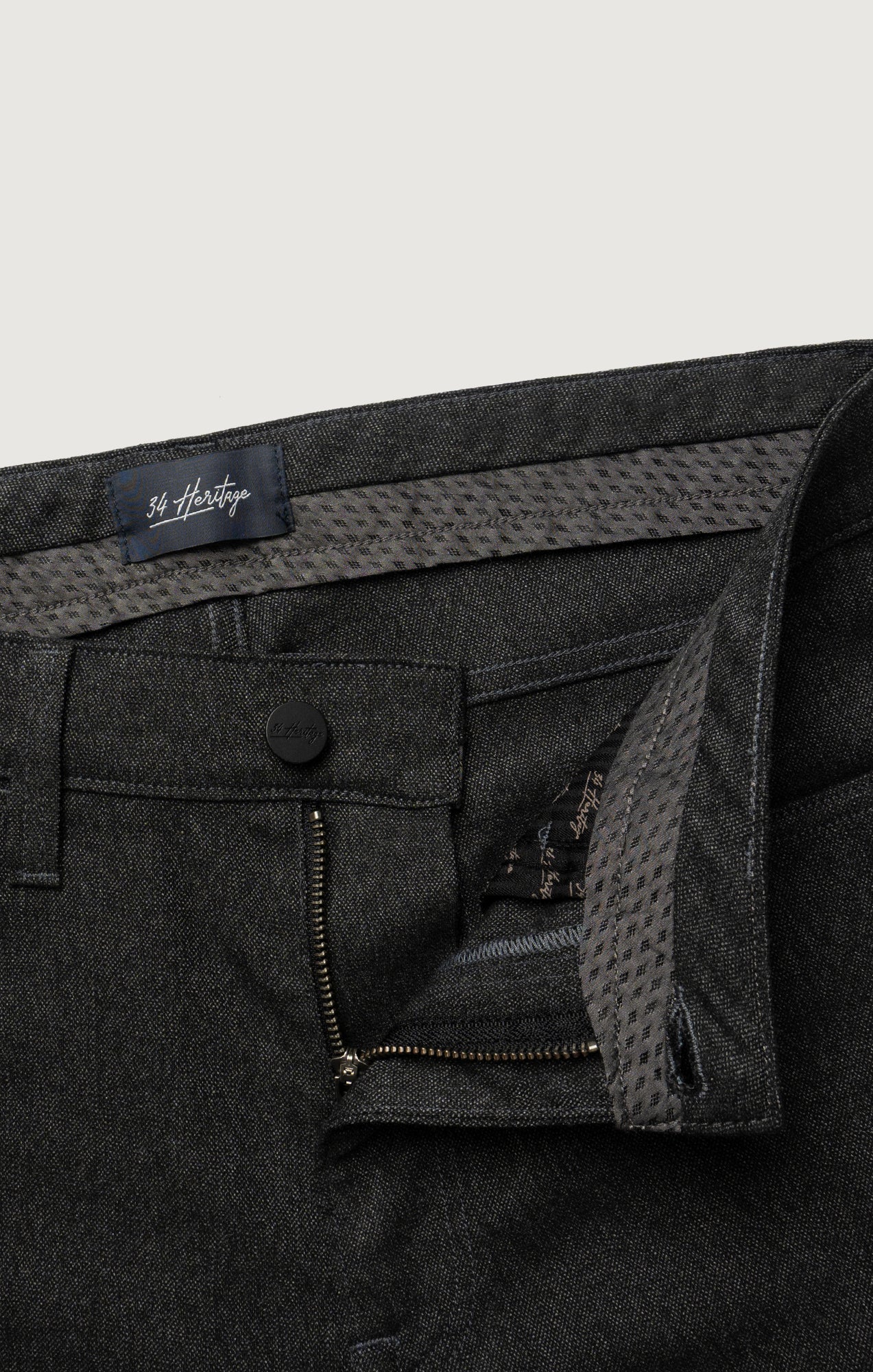 34 Heritage Charisma Relaxed Straight Pants In Smoke Serrano