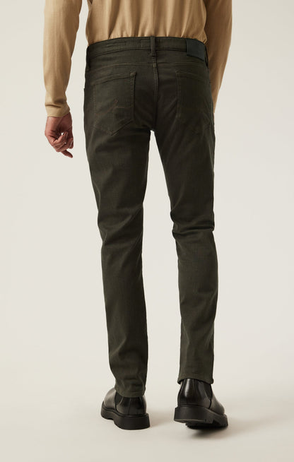 34 Heritage Courage Straight Leg Pants in Rifle Green Diagonal