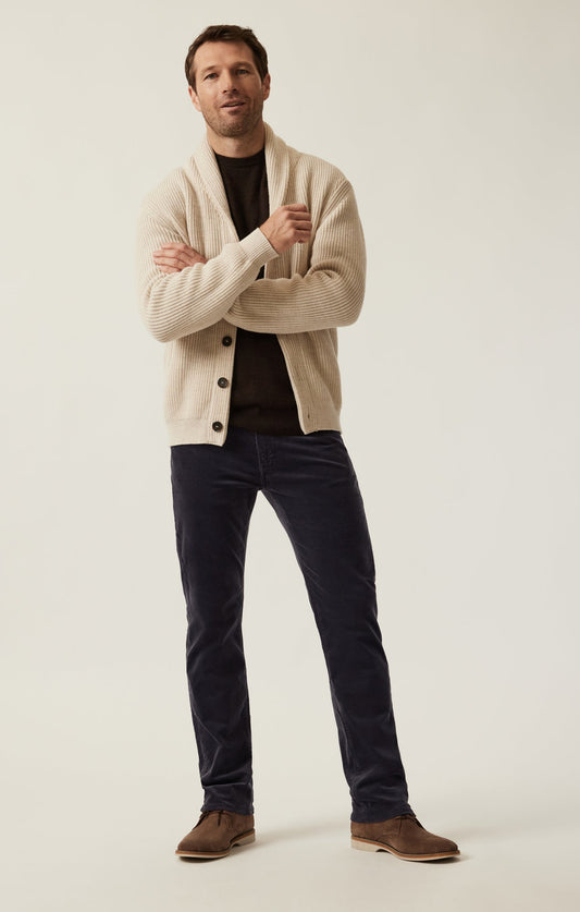 34 Heritage Courage Straight Leg Pants in Charcoal Cord
