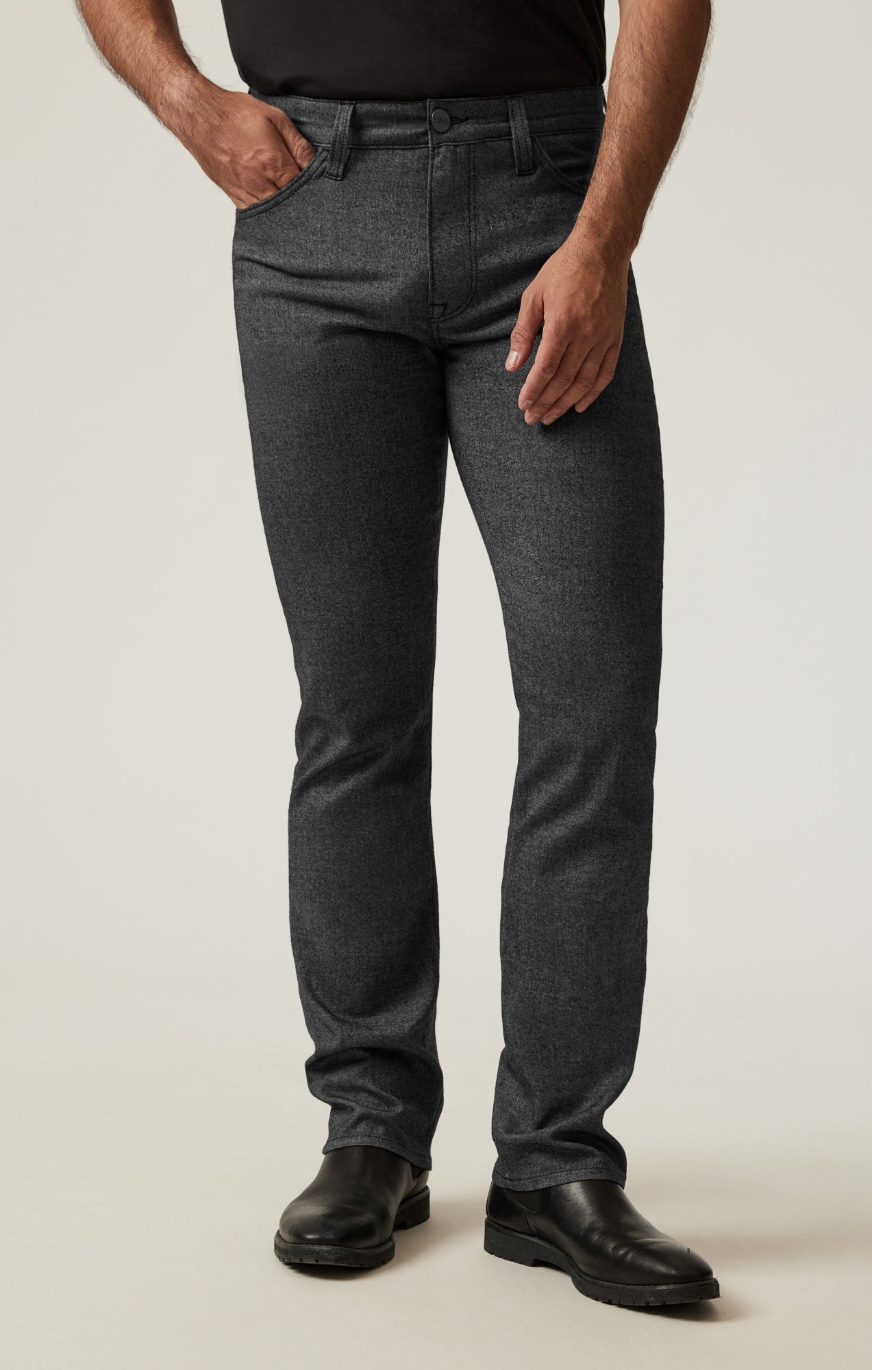 34 Heritage Courage Straight Leg Pants in Grey Elite