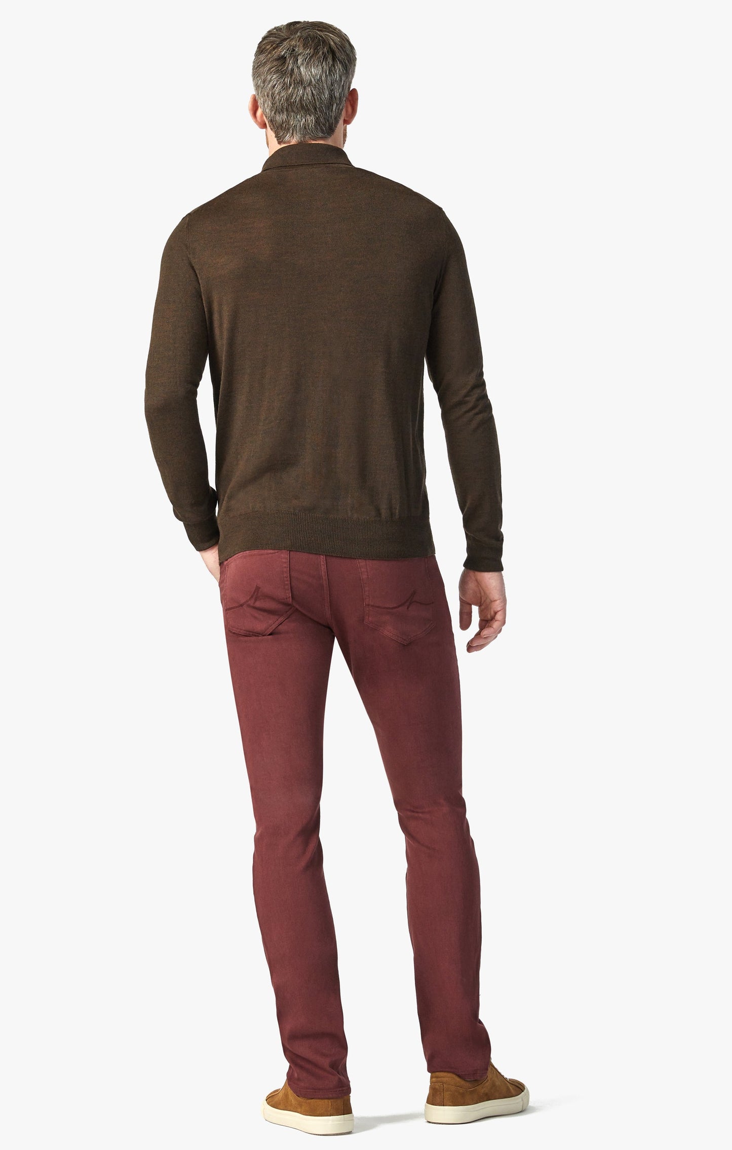34 Heritage Courage Straight Leg Pants in Rum Raisin Comfort