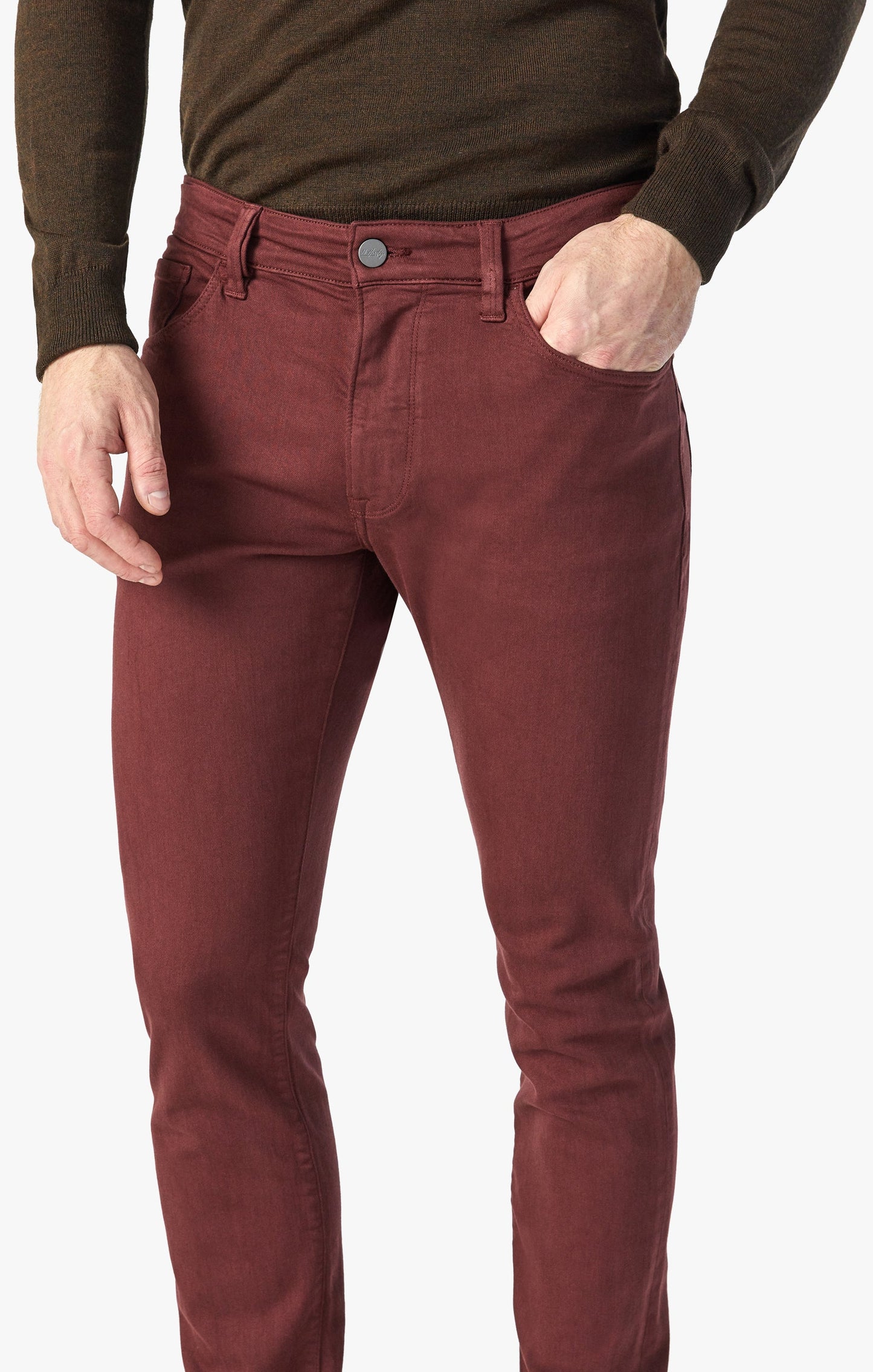 34 Heritage Courage Straight Leg Pants in Rum Raisin Comfort