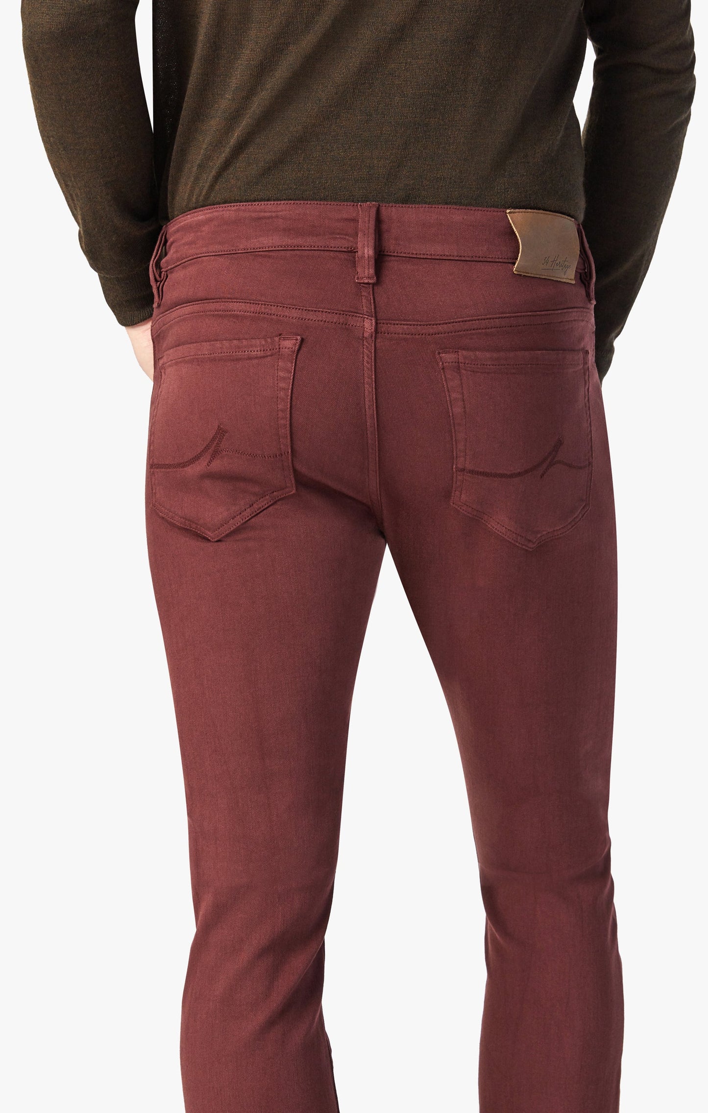 34 Heritage Courage Straight Leg Pants in Rum Raisin Comfort