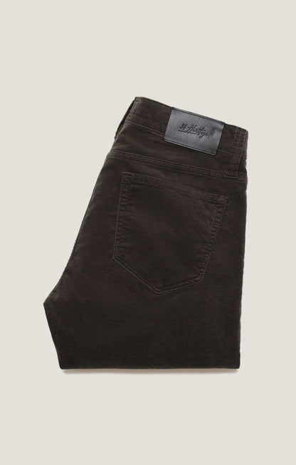 34 Heritage Courage Straight Leg Pants in Dark Olive Moleskin