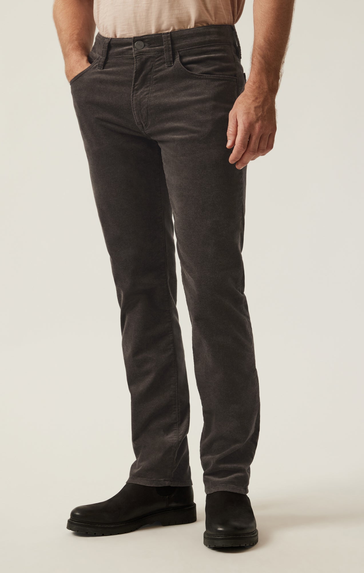 34 Heritage Courage Straight Leg Pants in Dark Olive Moleskin