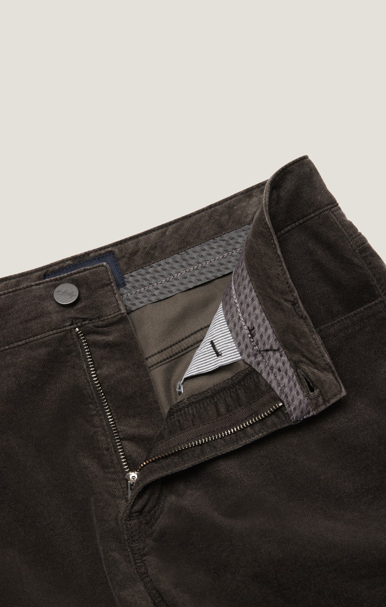 34 Heritage Courage Straight Leg Pants in Dark Olive Moleskin