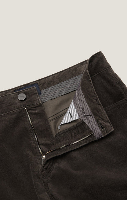 34 Heritage Courage Straight Leg Pants in Dark Olive Moleskin