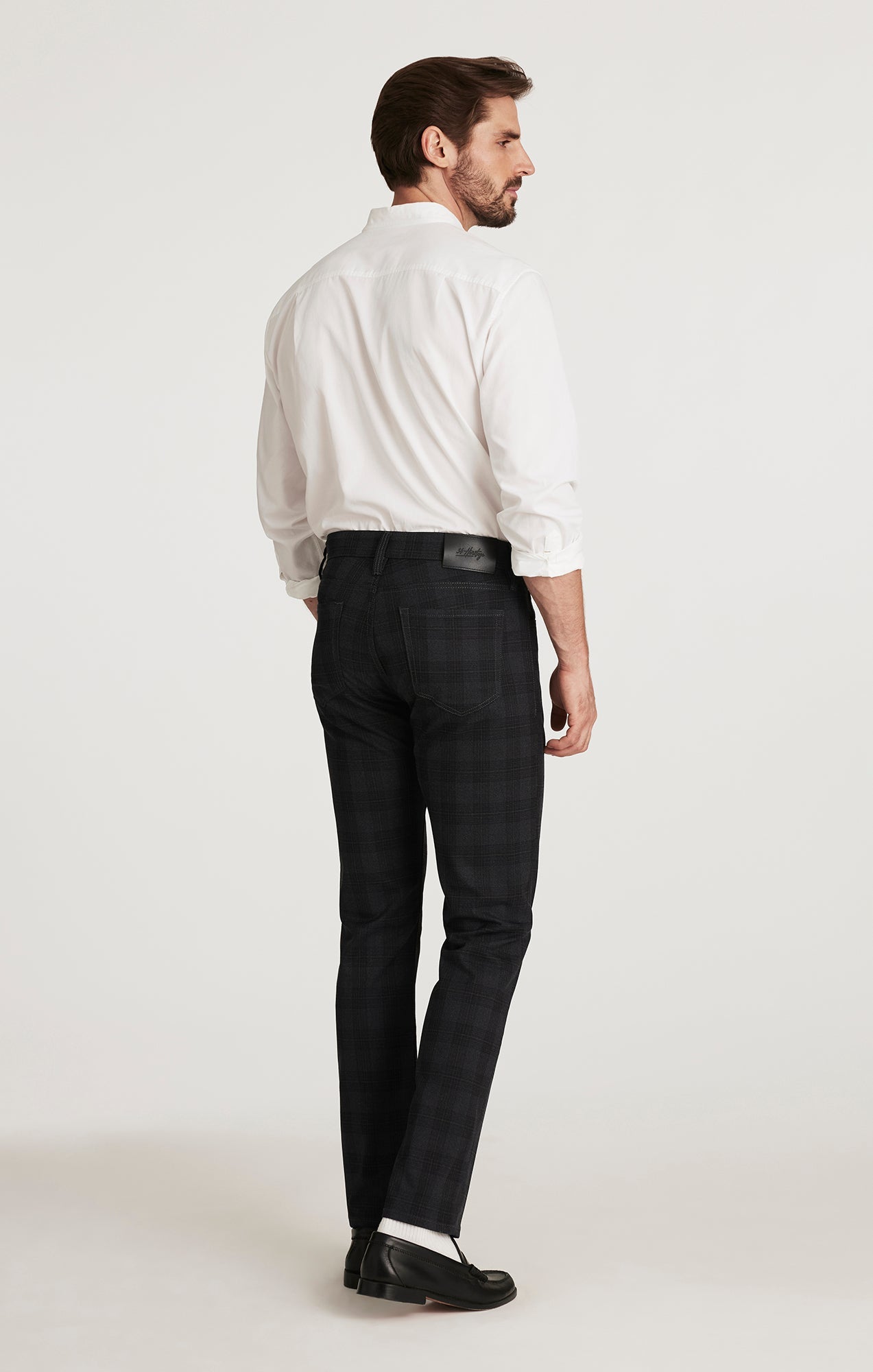 34 Heritage Courage Straight Leg Pants in Grey Elite Check