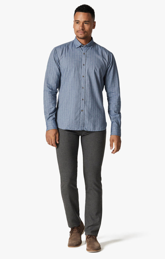 34 Heritage Courage Straight Leg Pants in Grey Elite