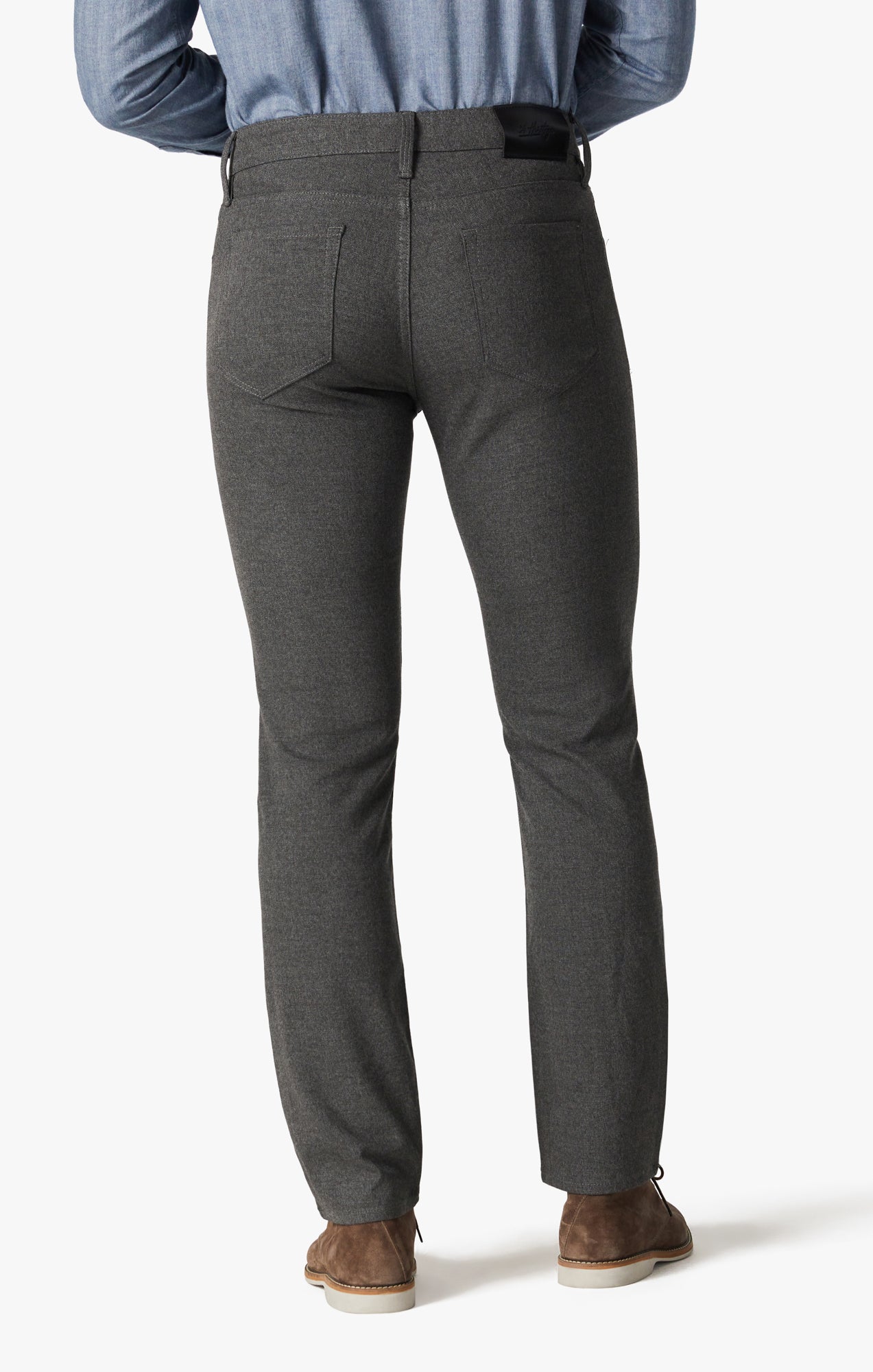 34 Heritage Courage Straight Leg Pants in Grey Elite