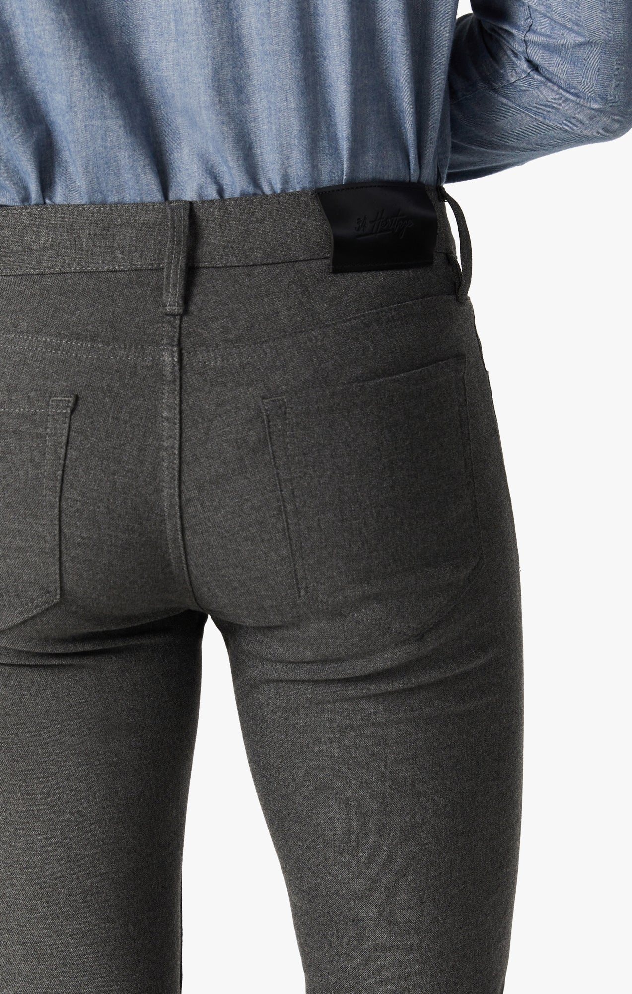 34 Heritage Courage Straight Leg Pants in Grey Elite
